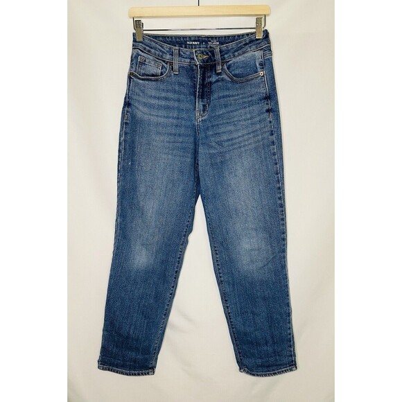 Old Navy O.G. Loose Denim Blue Jeans‎ High Rise Women's SIZE 0 - Picture 1 of 8